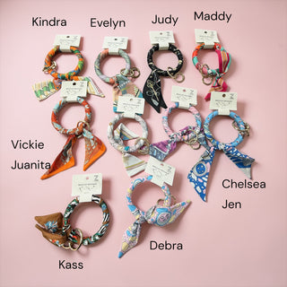 Scarf Wristlet Keychain