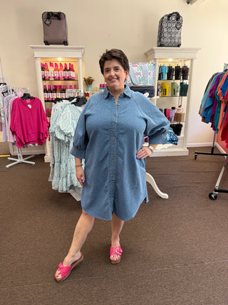 Starry Denim Days Dress