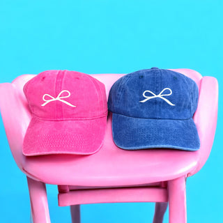 Bow Embroidery Hat