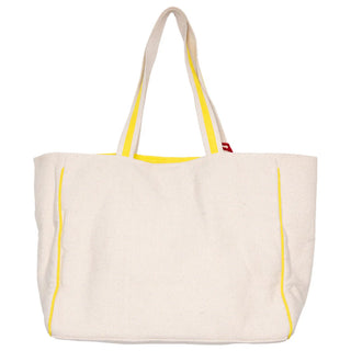 Softball Oversized Happy Face Canvas Tote