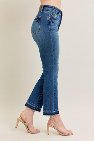 Judy Blue HW Vintage Wash Kick Flare