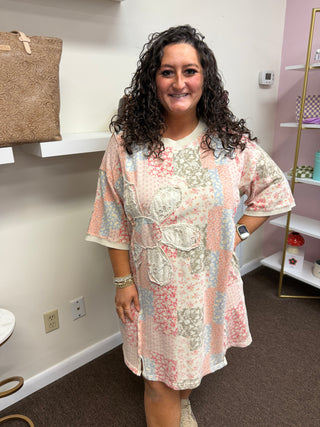 Vintage Bloom Patch Dress