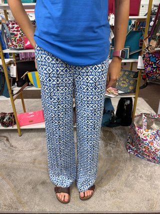 Blue Mosaic Pants