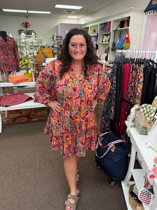 Sunset Mosaic Dress