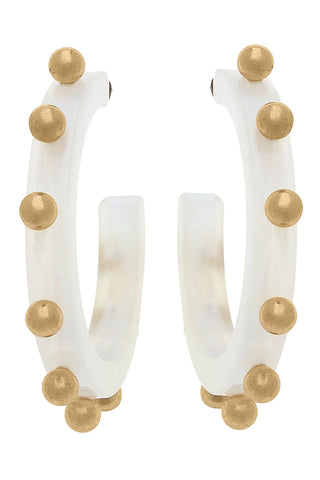 Kelley Studded Metal & Resin Hoops