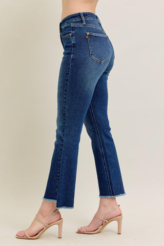 Judy Blue HW Dark Wash Kick Flare