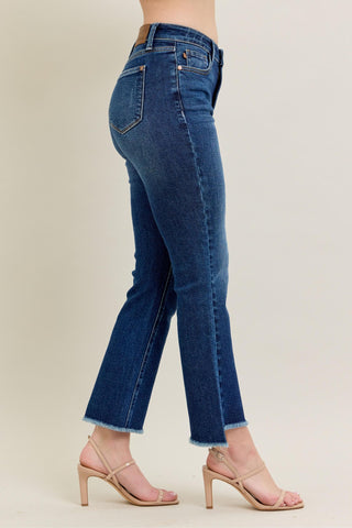 Judy Blue HW Dark Wash Kick Flare