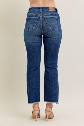 Judy Blue HW Dark Wash Kick Flare