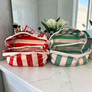 Stripe Cosmetic Bag