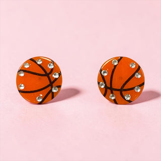 Basketball Stud Earrings