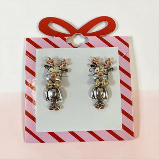 Coppertone Reindeer Earrings