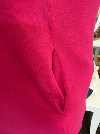 Dear Scarlett Soft Smocked Cardigan Fuchsia