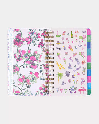 Lilly Pulitzer 2025-2026 Monthly Agenda: Resort White Barefoot Beachcomber