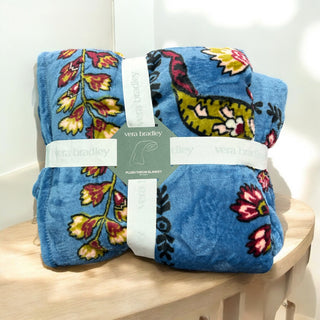 Vera Bradley Plush Throw Blanket Begonia Fields