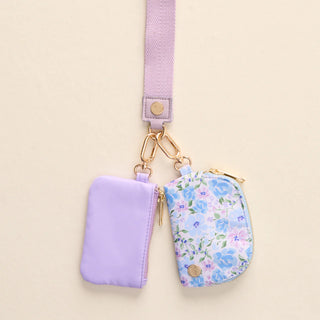Dynamic Duo Pouch Wristlet Secret Garden Blue