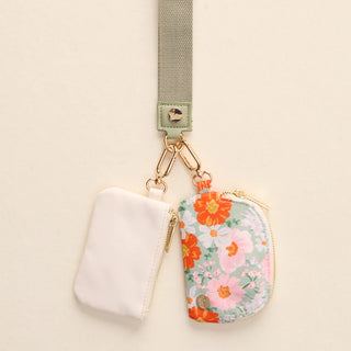 Dynamic Duo Pouch Wristlet Bouquet Beauty Sage