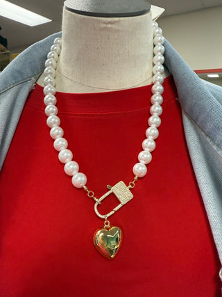 Elegance Heart Lock Necklace