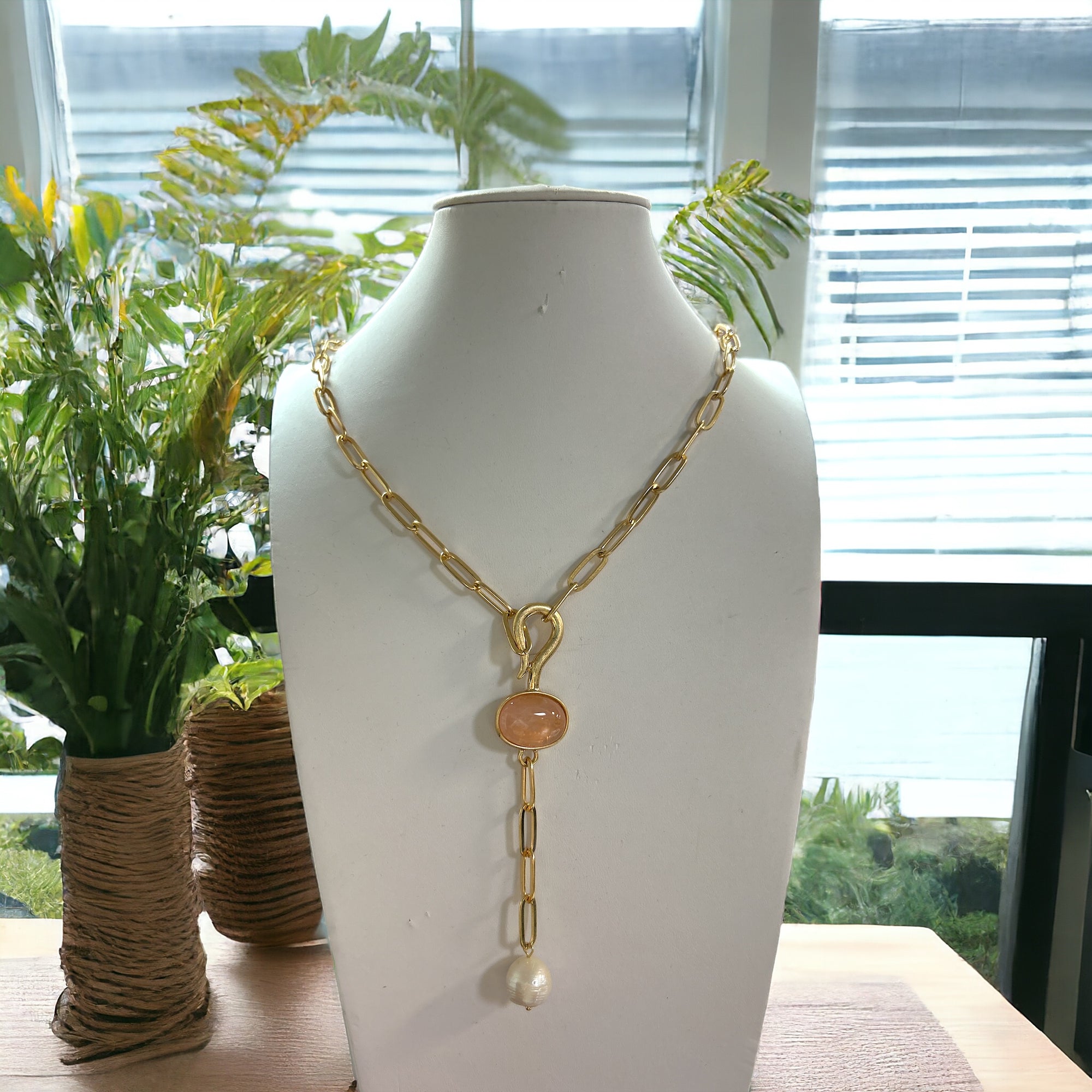 Millie Light PInk Pearl Necklace