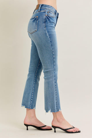 Judy Blue Mid Rise Vintage Kick Flare