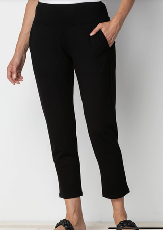 55960 Travel Solid Straight Pant Black