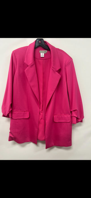 Open Front Lined Ruched SLV Jacket