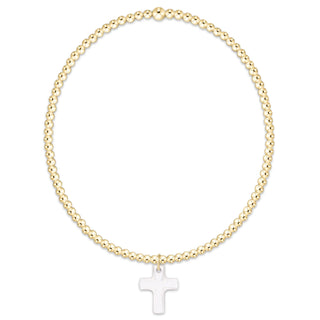 Enewton Classic Gold 2mm Bracelet-Blessed Crystal Charm