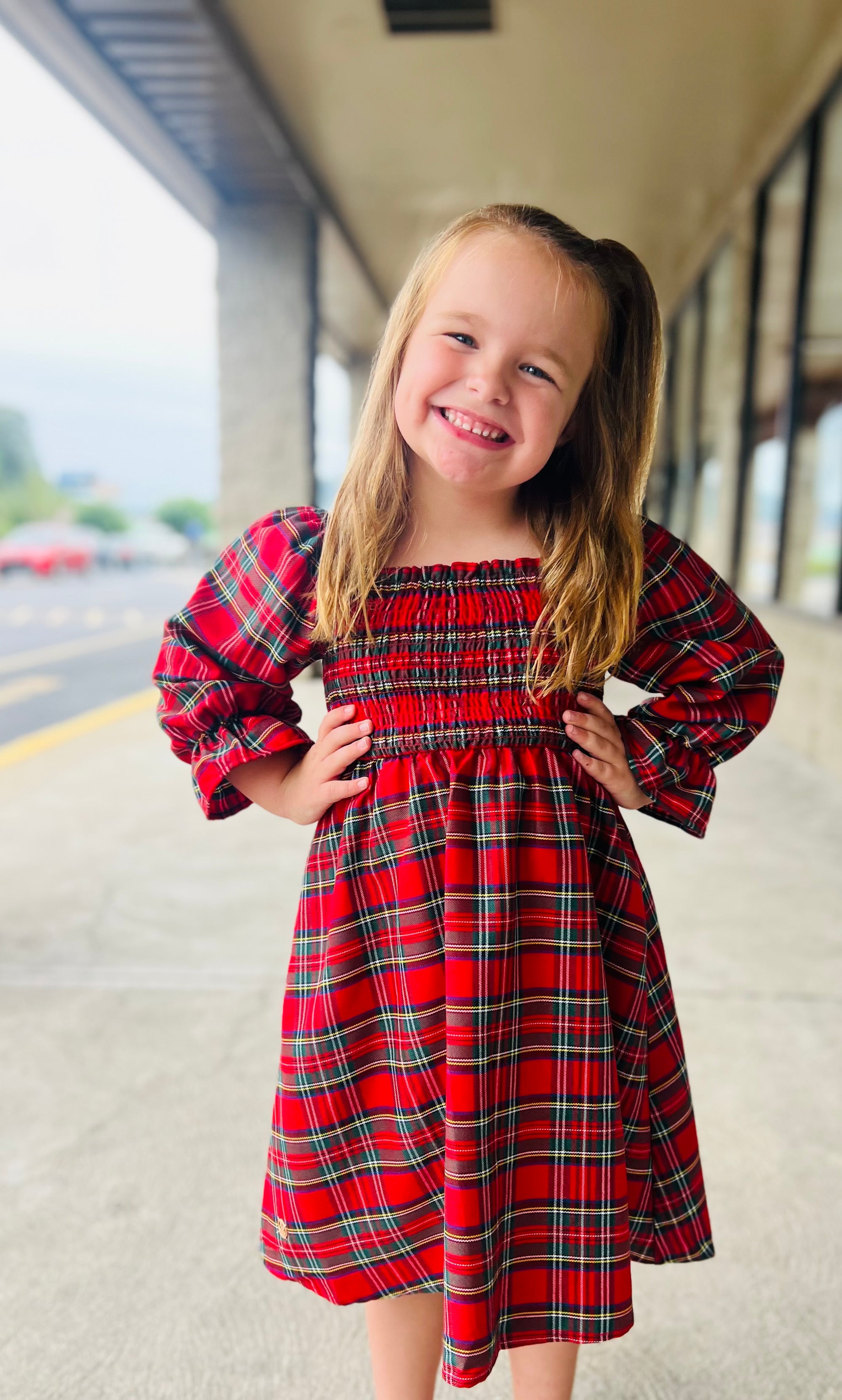 Simply Southern Youth Plaid Dress