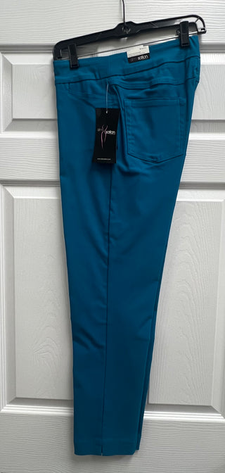 M30719PM Pull On Ankle Pant with Pockets Light Peacock