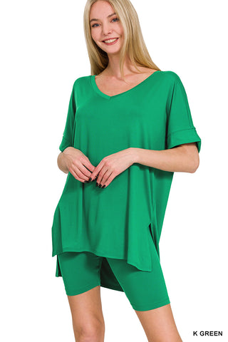 Assist Me V-Neck Top & Short Set