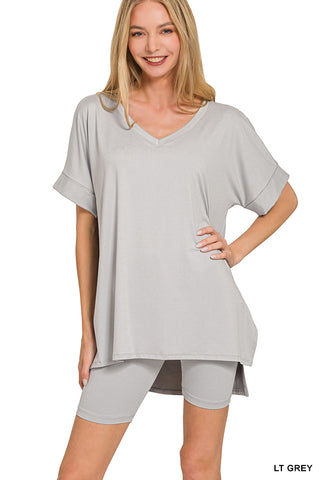 Assist Me V-Neck Top & Short Set