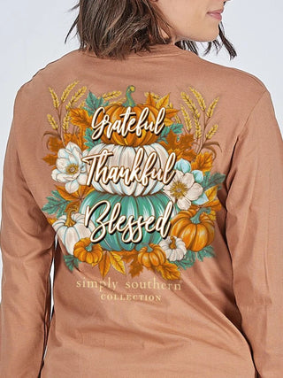 Simply Southern Thankful Chestnut Tee