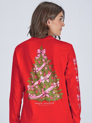 Simply Southern LS Tree Red