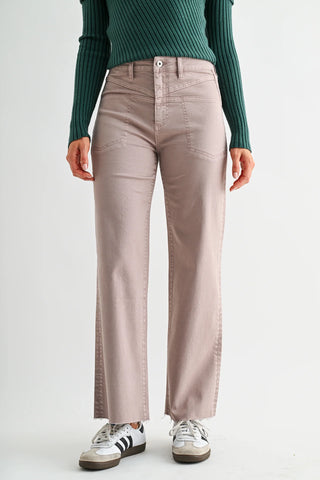 Mica High Rise Wide Leg Ankle Jean - Martini