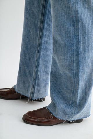Mica Mid Rise Stripe Jeans