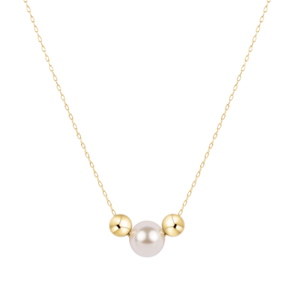 Enewton 16" necklace gold - purpose pearl