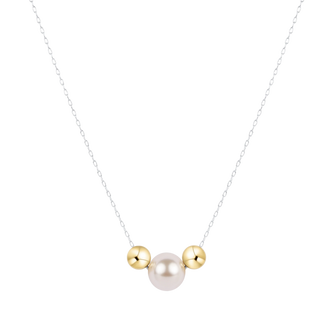 Enewton 16" Mixed Metal Necklace Purpose Gold Pearl