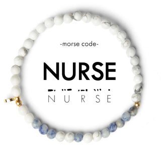 Nurse Morse Code Bracelet