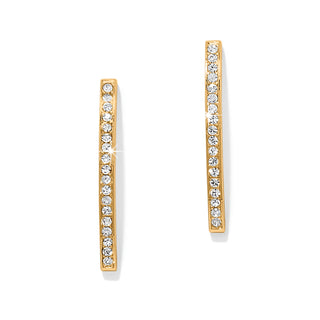 Meridian Geo Bar Gold Post Earrings