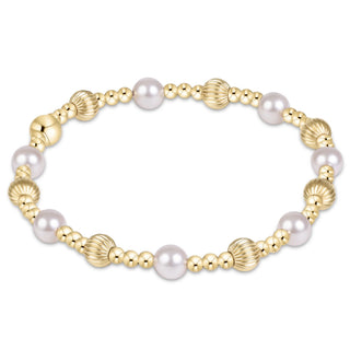 Enewton Extends Dignity Sincerity Gold 5mm Bracelet - Pearl