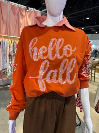 Glam Hello Fall Top