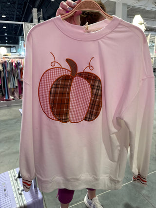 Plaid Pumpkin Sweatshirt