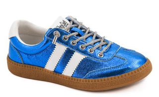 Corkys Heads Up Blue Metallic Sneaker