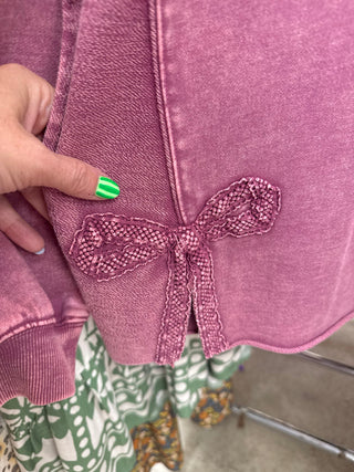 Oh Heck Bow Sweatshirt