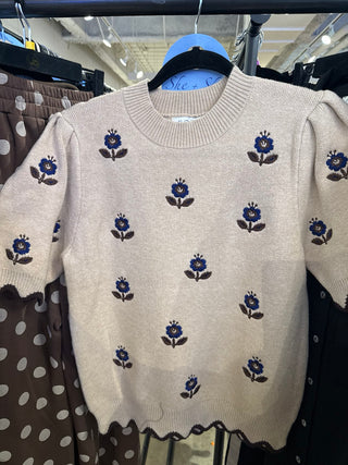 Waters Edge Scallop Sweater
