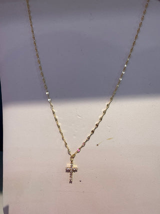 Rhinestone Cross Necklace