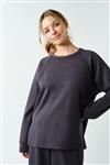 Sand Wash Rib Raglan Long-Sleeve Tee