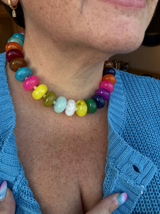 Claire Chunky Multi Color Necklace