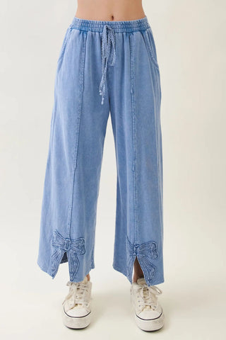 Blue Belle Bow Detail Pant
