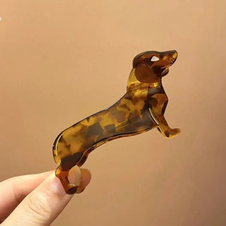 Dachshund Dog Hair Claw Clip