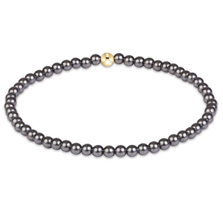 Enewton Classic Pearl Dark Grey 3mm Bracelet
